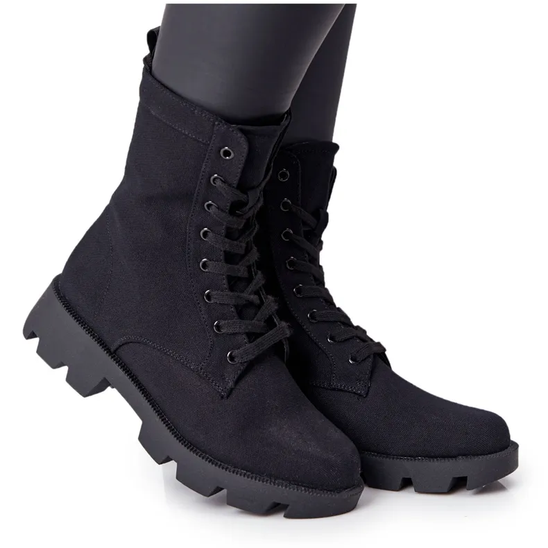 DAMESLAARZEN WORKERS ZWART HALEY 99117 BLK
