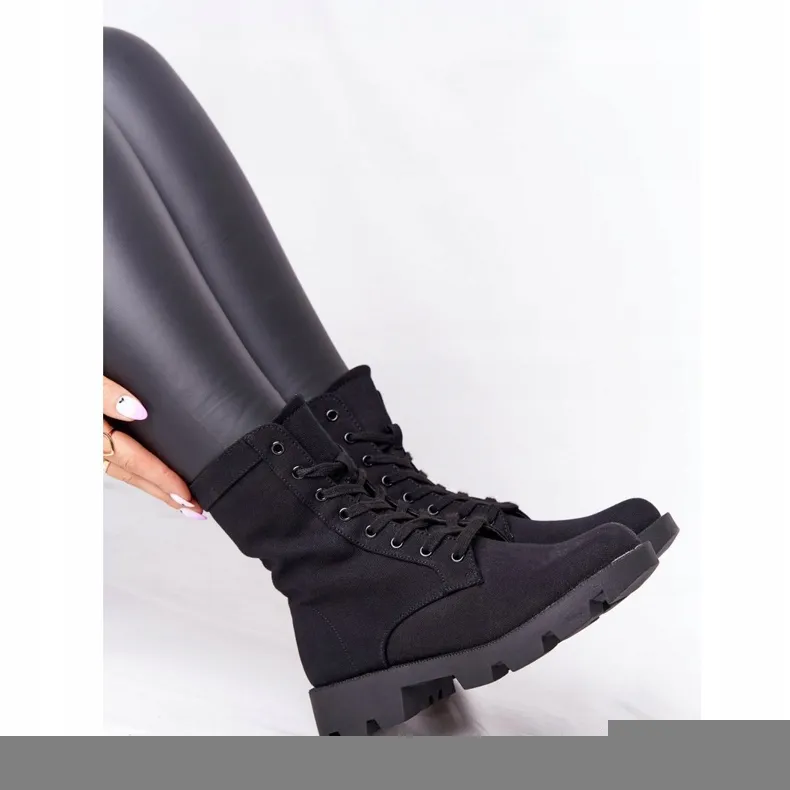 DAMESLAARZEN WORKERS ZWART HALEY 99117 BLK
